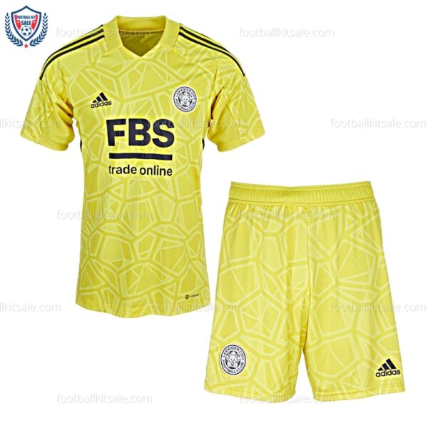 Leicester Goalkeeper Yellow Kids Football Kit