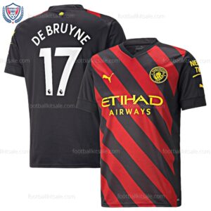 Man City Bruyne 17 Away Football Shirt