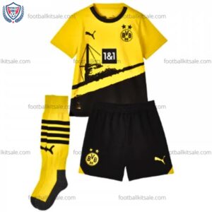 Dortmund 23/24 Home Kid Football Kits Sale