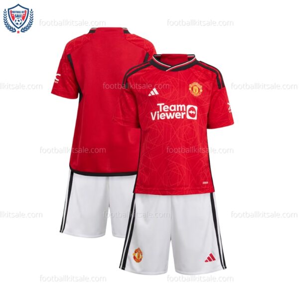 Man Utd Home Kids Football Kit 23/24 Discount