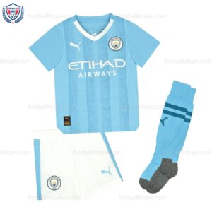 Man City 23/24 Home Kid Football Kits Sale