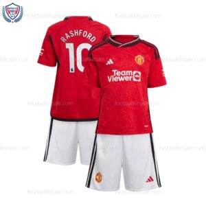 Man Utd Rashford 10 Home Kids Football Kit 23/24