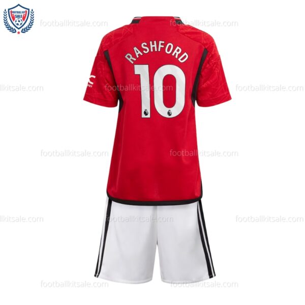 Man Utd Rashford 10 Home Kids Football Kit 23/24