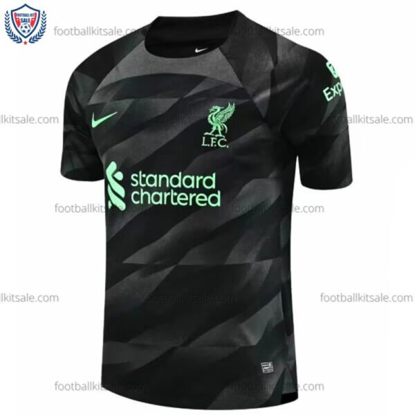 Liverpool Goalkeeper Black Football Shirt 23/24