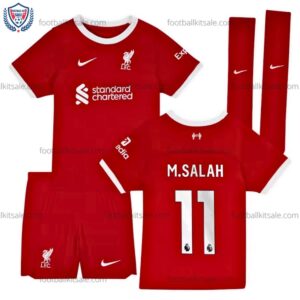 Liverpool 23/24 Salah 11 Home Kid Football Kits Sale