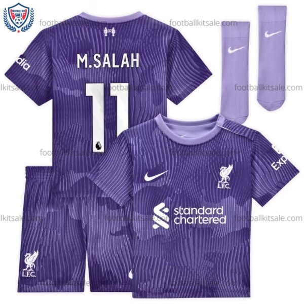 Liverpool 23/24 Salah 11 Third Kid Football Kits Sale