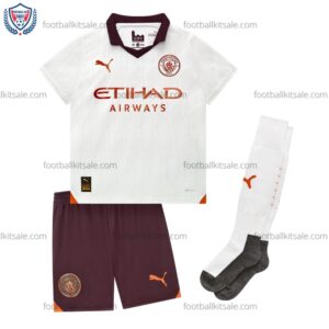 Man City 23/24 Away Kid Football Kits Sale