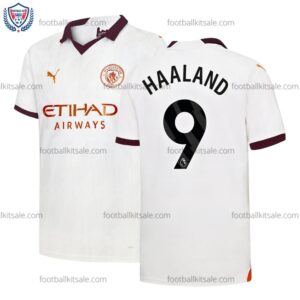 Man City 23/24 Haaland 9 Away Football Shirt Sale