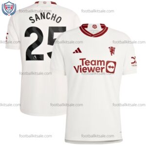 Man Utd 23/24 Sancho 25 Third Football Shirt Sale