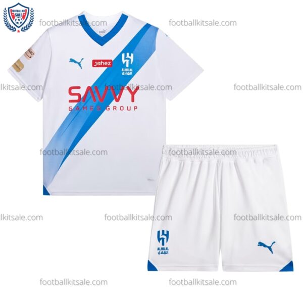 Al Hilal Away Kids Football Kit 23/24