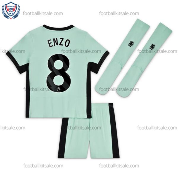 Chelsea Enzo 8 Third Kids Football Kit 23/24