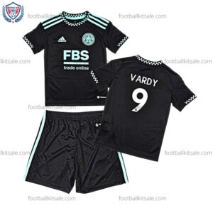 Leicester Vardy 9 Away Kids Football Kit