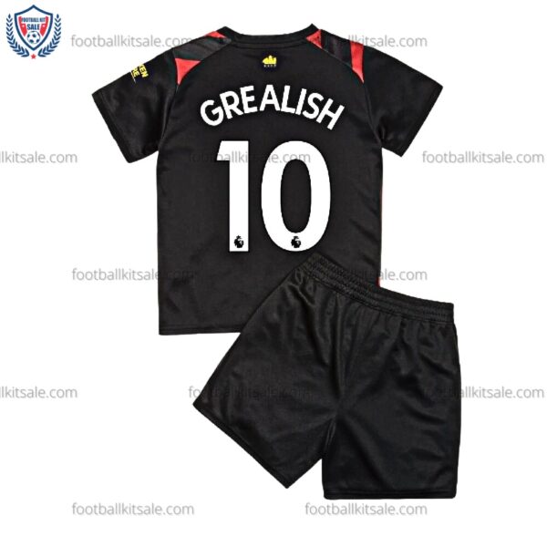Man City Grealish 10 Away Kids Football Kit