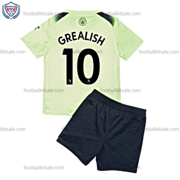 Man City Grealish 10 Third Kids Football Kit