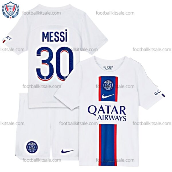 Messi 30 PSG Third Kids Football Kit