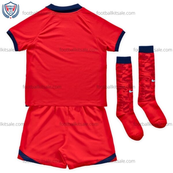 England Away World Cup Kids Football Kit