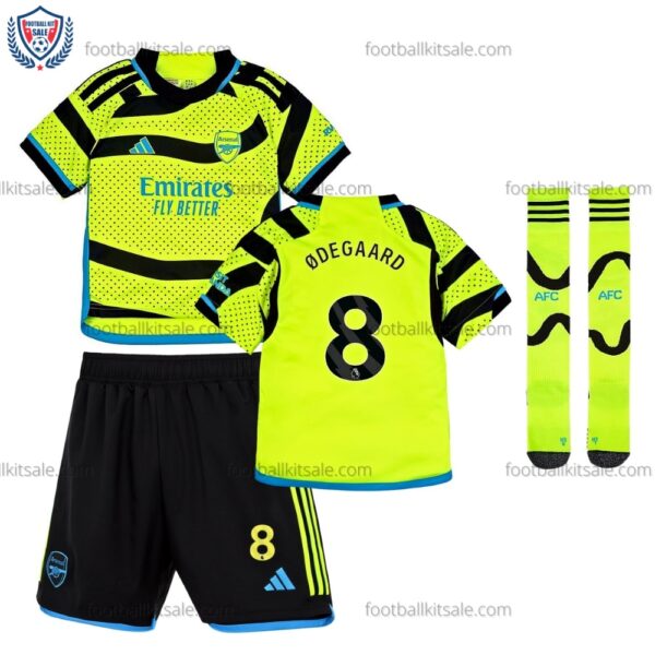 Arsenal 23/24 Ødegaard 8 Away Kid Football Kits Sale