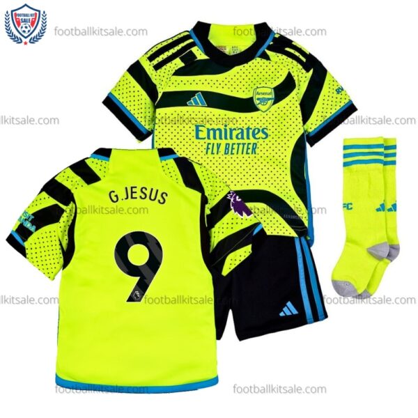 Arsenal 23/24 G.Jesus 9 Away Kid Football Kits Sale