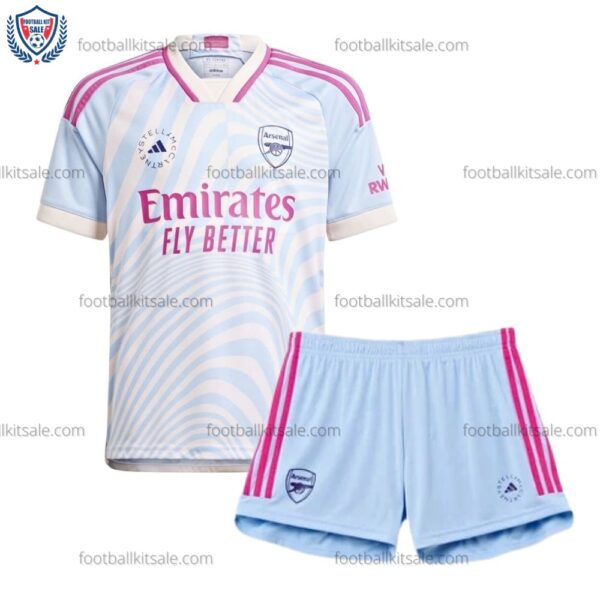 Arsenal 23/24 Stella x McCartney Kid Football Kits Sale
