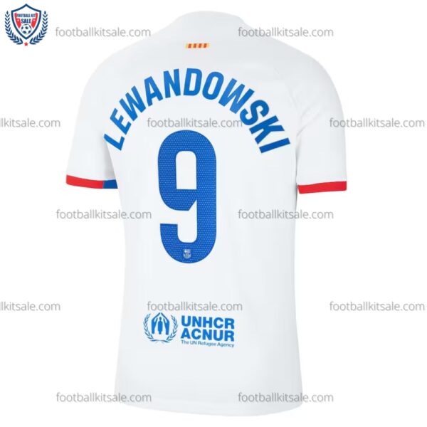 Barcelona 23/24 Lewandowski 9 Away Football Shirt Sale