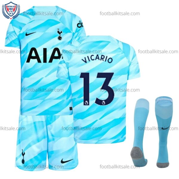 Tottenham 23/24 Vicario 13 Goalkeeper Kid Football Kits Sale