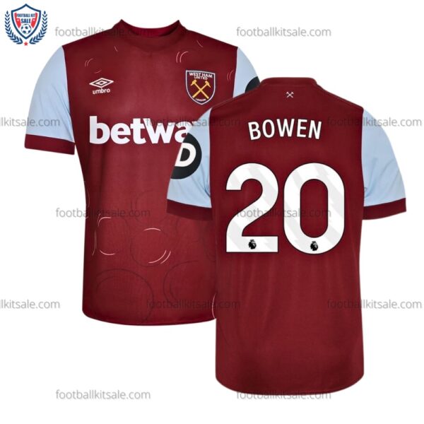 Westham 23/24 Bowen 20 Home Football Shirt Sale