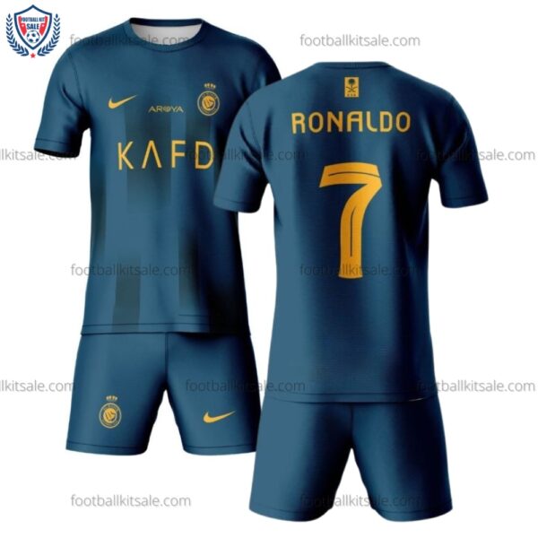 Al Nassr 23/24 Ronaldo 7 Away Kid Football Kits Sale