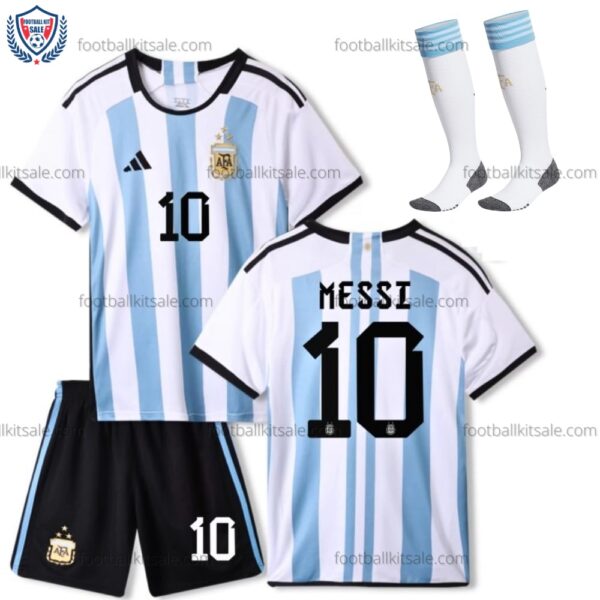 Argentina 23/24 Messi 10 Home Kid Football Kits Sale