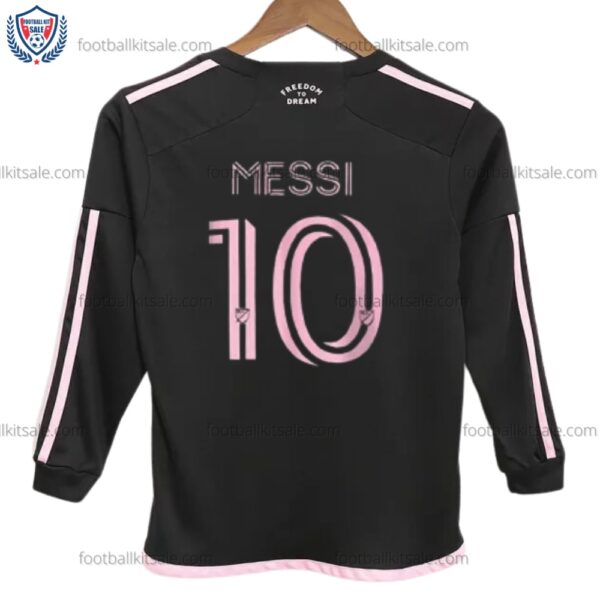 Inter Miami 23/24 Messi 10 Away Long Sleeve Kid Football Kits Sale