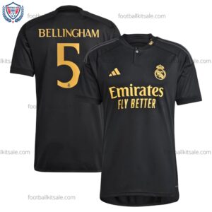 Real Madrid 23/24 Bellingham 5 Third Football Shirt Sale