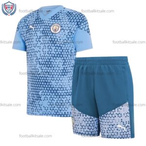 Man City 23/24 Blue Training Kid Football Kits Sale