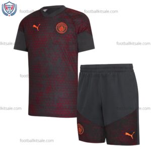 Man City 23/24 Red Training Kid Football Kits Sale