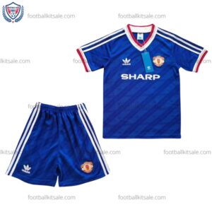 Man Utd 85/86 Away Kid Football Kits Sale