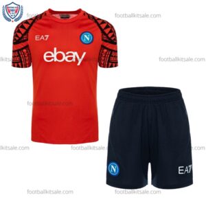 Napoli 23/24 Red Training Kid Football Kits Sale