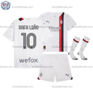 AC Milan 23/24 Rafa Leao 10 Away Kid Football Kits Sale