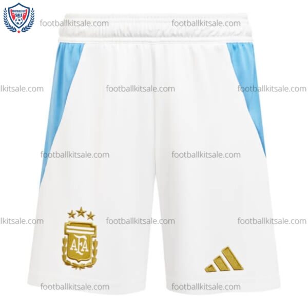 Argentina 2024 Home White Short Kid Football Kits