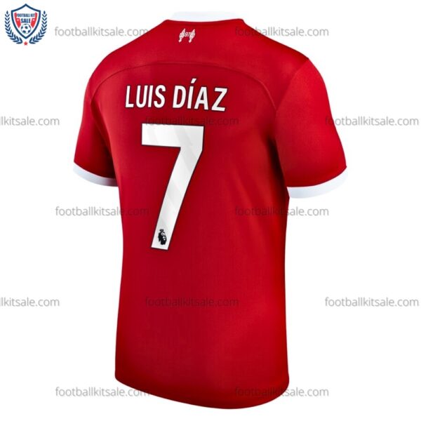 Liverpool 23/24 Luis Diaz 7 Home Football Shirt Sale