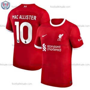 Liverpool 23/24 Mac Allister 10 Home Football Shirt Sale