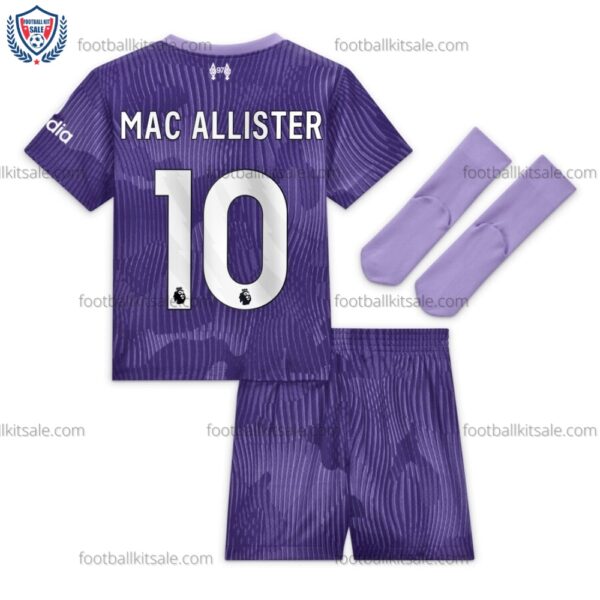 Liverpool 23/24 Mac Allister 10 Third Kid Football Kits Sale