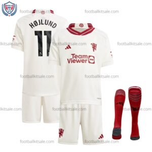 Man Utd 23/24 Hojlund 11 Third Kid Football Kits Sale