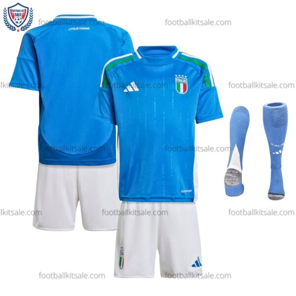 Italy 2024 Home Kid Football Kits Sale