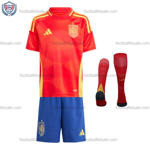 Spain 2024 Home Kid Football Kits Sale