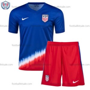 USA 2024 Away Kid Football Kits Sale