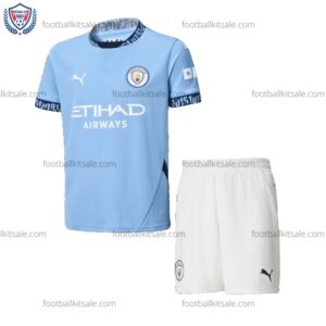 Man City 24/25 Home Kid Football Kits Sale